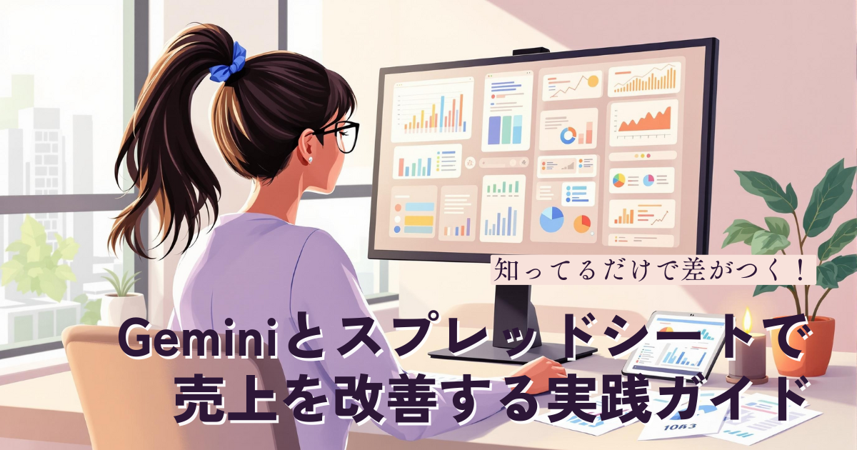 AIでEC売上はここまで変わる！Geminiとスプレッドシートで売上を改善する実践ガイド